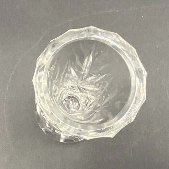 7” JIHLAVA Vase Lead Crystal Hand Cut Art Glass Made in Czech - Picture 3 of 7